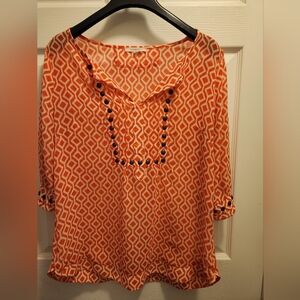 41 Hawthorn Geometric Print Blouse